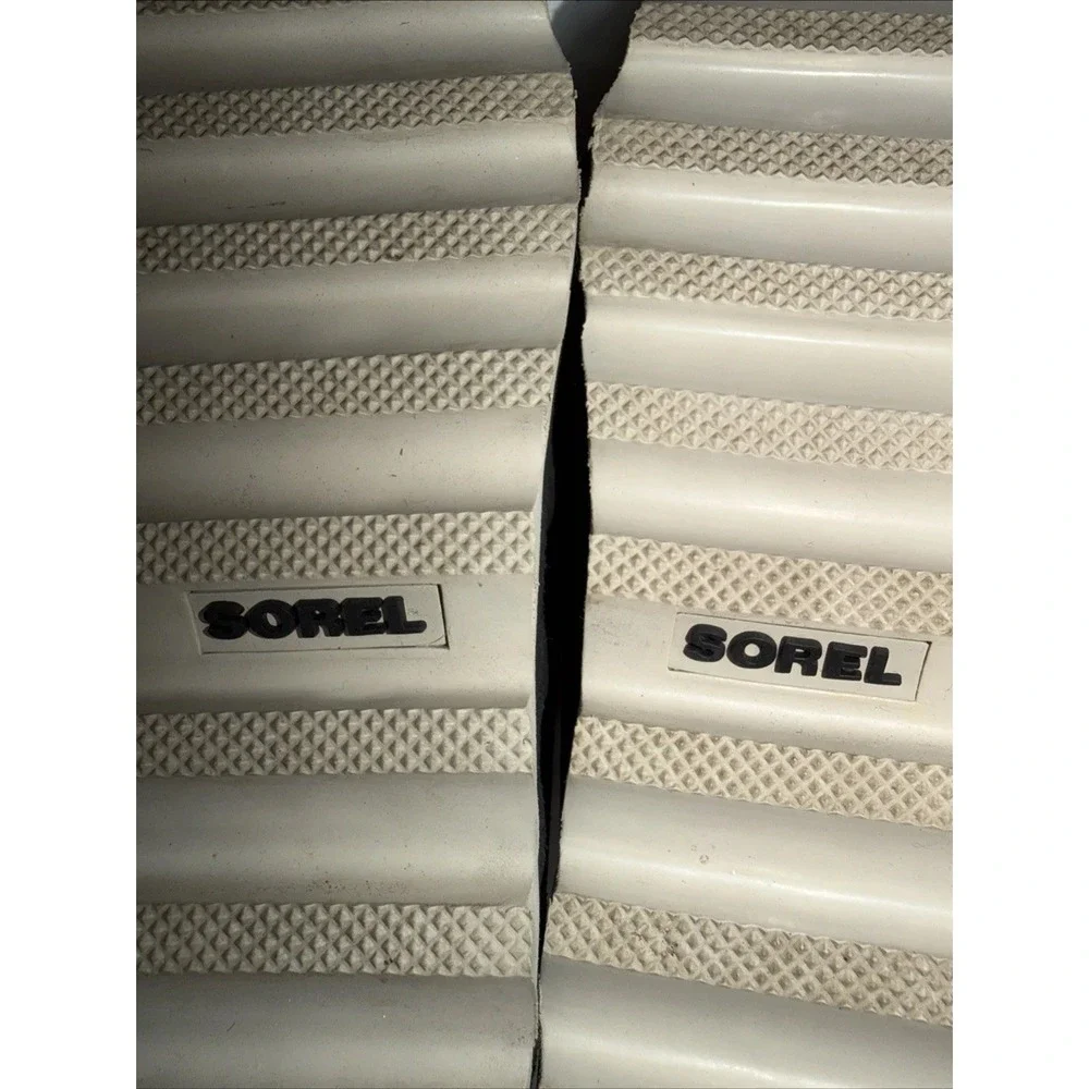 Sorel Sneakchic Alpine Boots Shearling Ankle Size 7.5 Grey Lace Up Booties